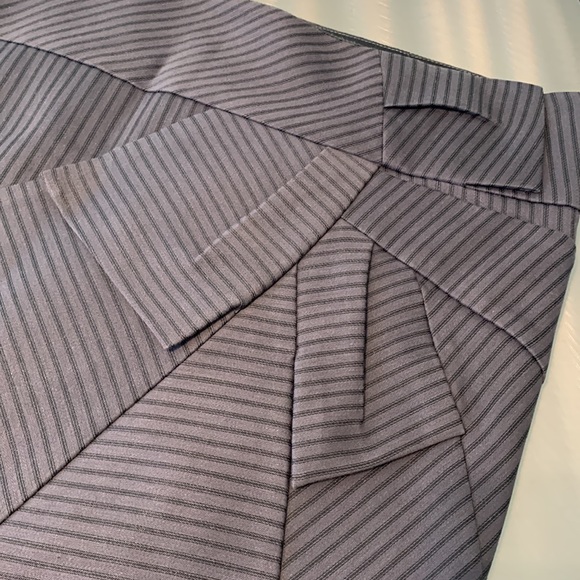 Vintage DS Lab Pinstripe Bias Cut Pencil Skirt Size 8 - Picture 1 of 10